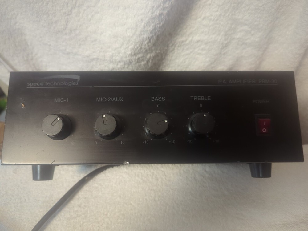 Speco Technologies PBM-30 30W Contractor Series PA Amplifier - UNTESTED