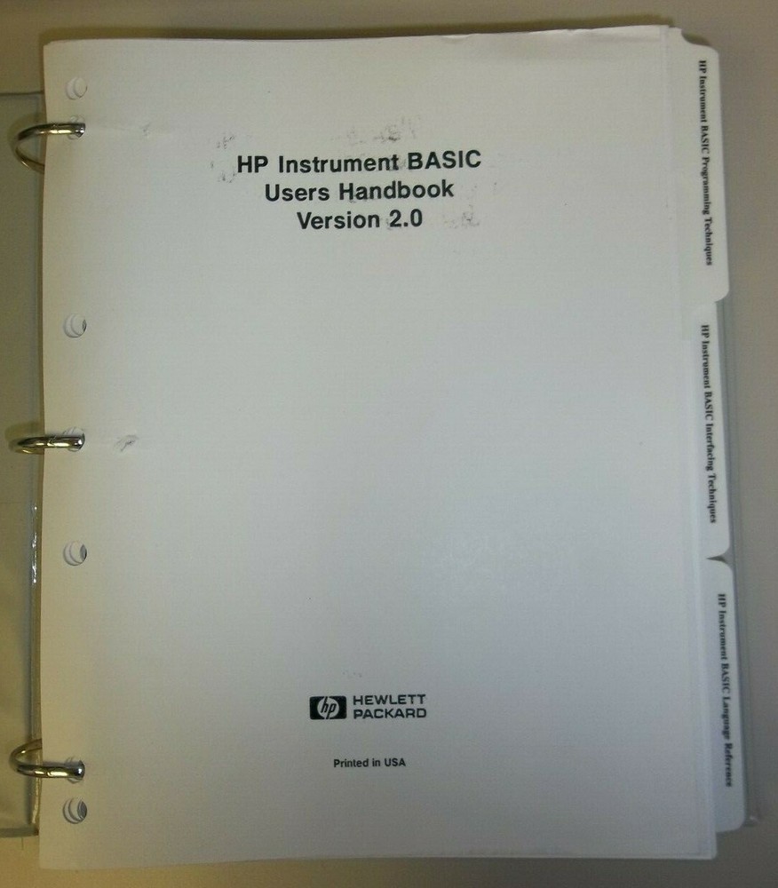 HP Instrument Basic Users Handbook Version 2.0