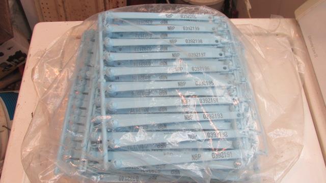 400 Blue Ear Tags Strap Snap