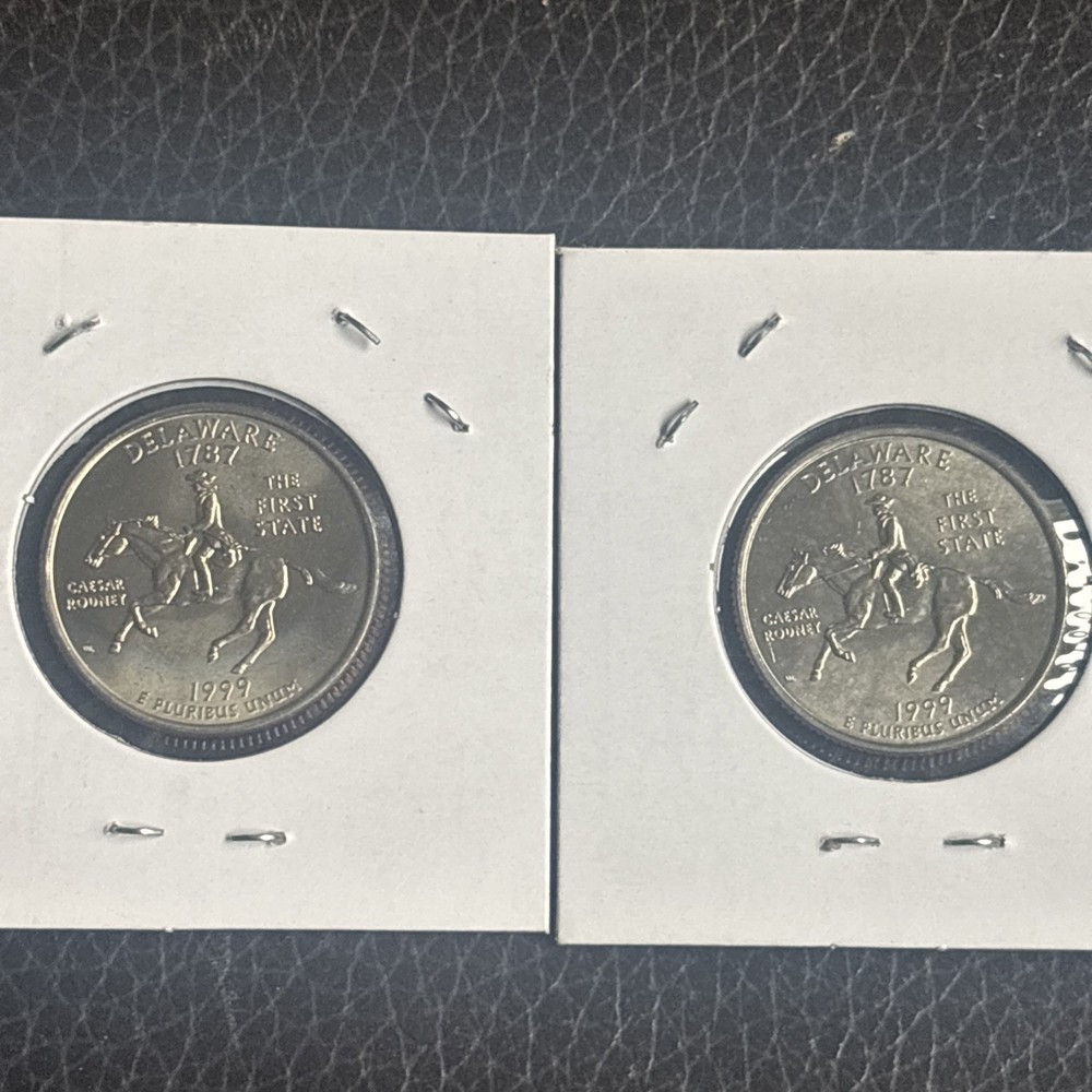 1999 P + D - Delaware - State Quarters Brilliant Uncirculated