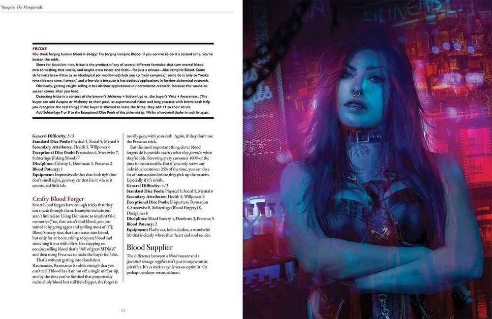 Vampire Masquerade 5E Blood Sigils Sourcebook Thin-Blood Alchemy