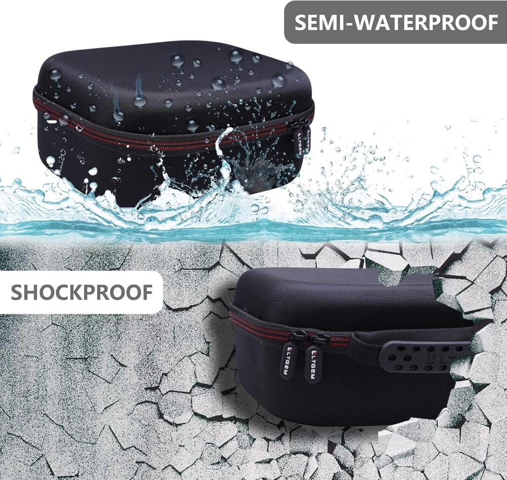 LTGEM Hard Case for Turtle Beach Stealth 600/700 Wireless Headset - Black & Gray