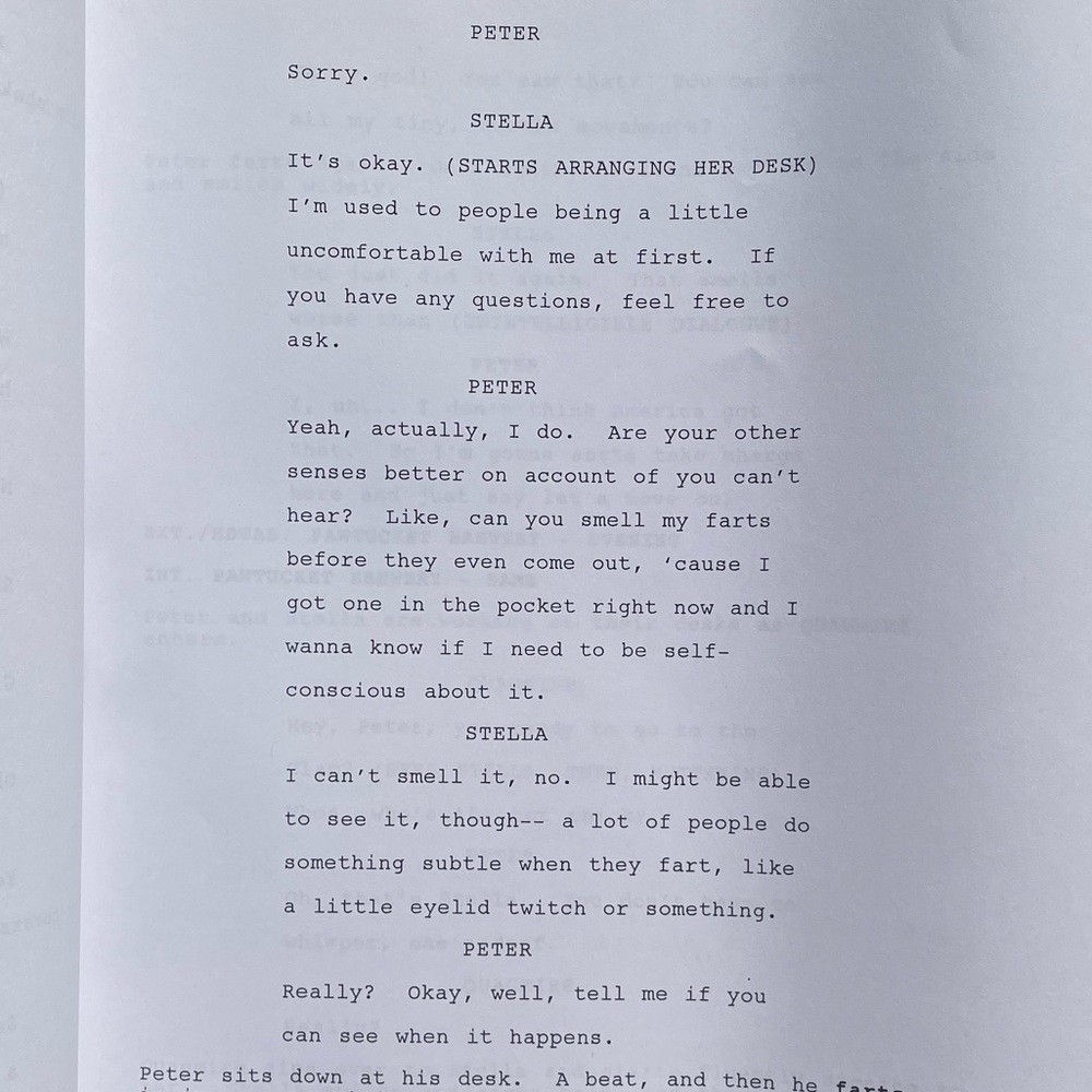 Family Guy 2011 Production Used Table Draft Script The Blind Side Marlee Matlin