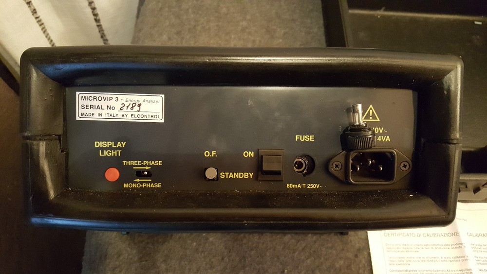 ELCONTROL 3-Phase Energy Analyzer MICROVIP 3