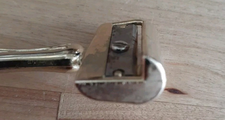 Antique Hand Held Brass Pencil Sharpener Masonic Temple