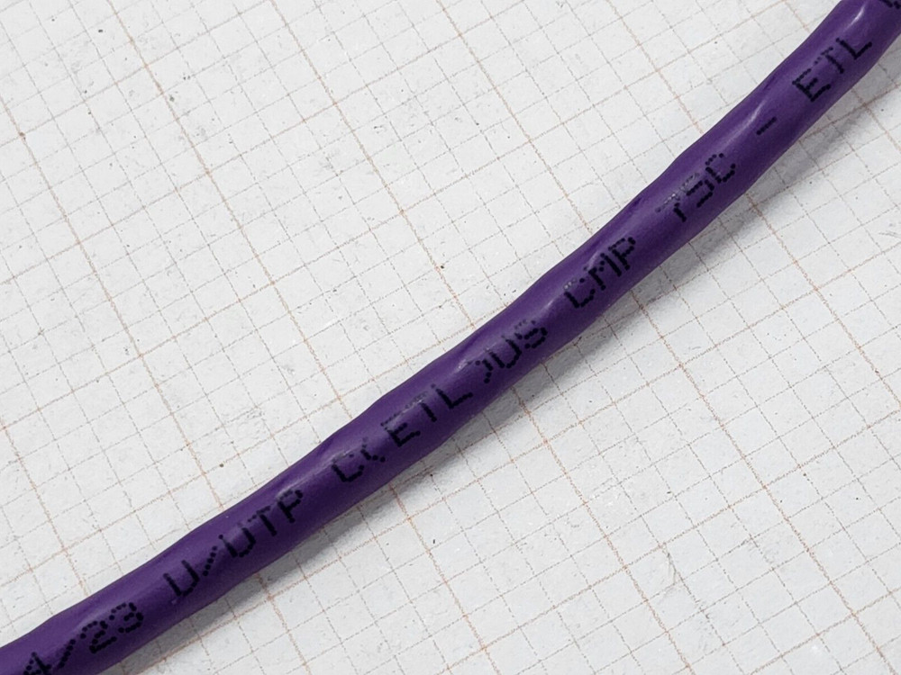 Commscope CS37P 23/4P Cat6 U/UTP WebTrak Plenum Network Cable CMP Violet /100ft