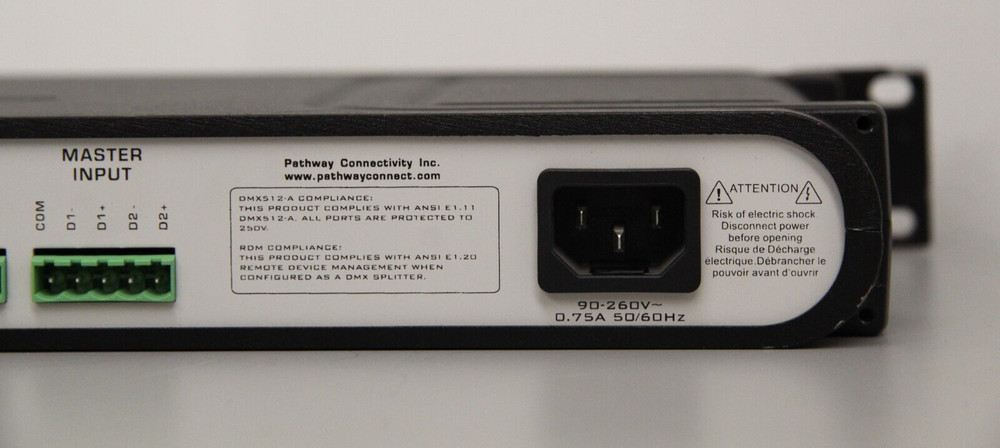 Pathway Connectivity 9115 DMX Repeater 8-Way With Rear Terminal