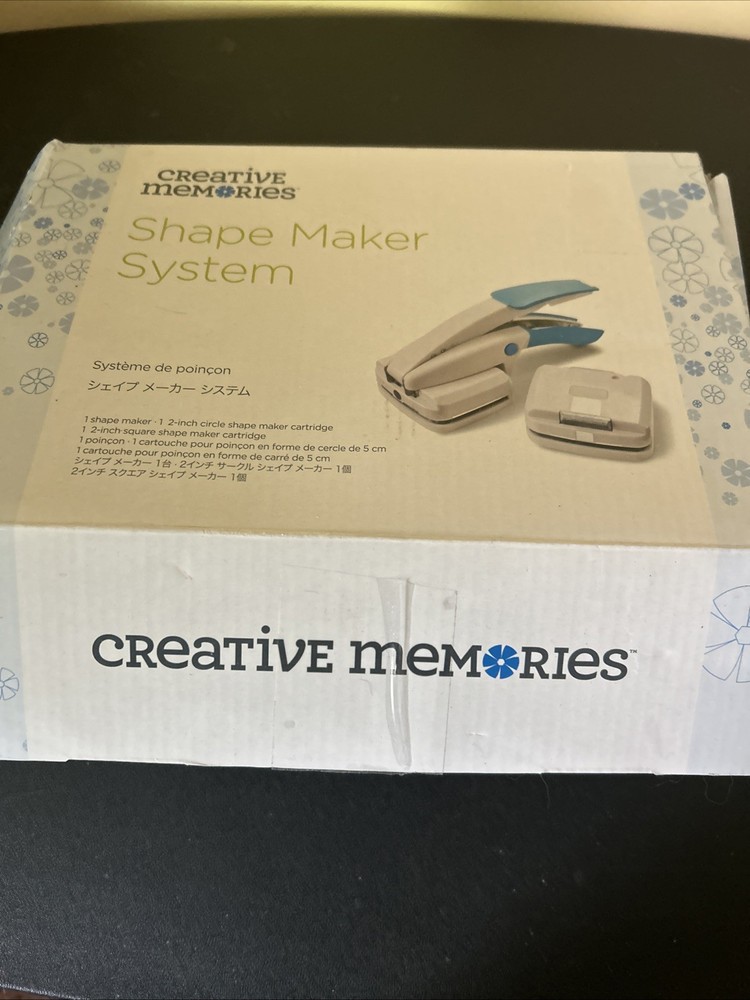 Creative Memories Shape Maker System 2 Cartridges 2" Circle & 2" Square Punch