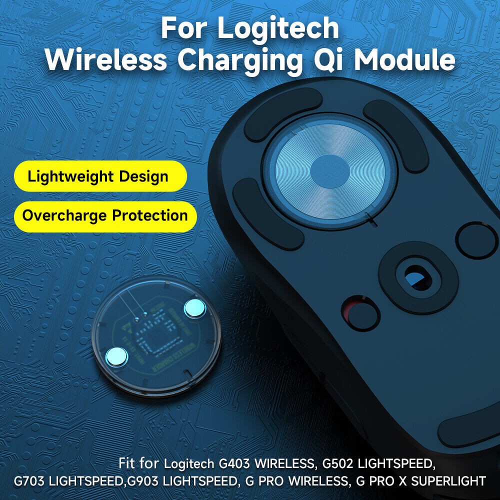 Wireless Charging Receiver Module For Logitech Mouse G403 502 903 GPW G PRO