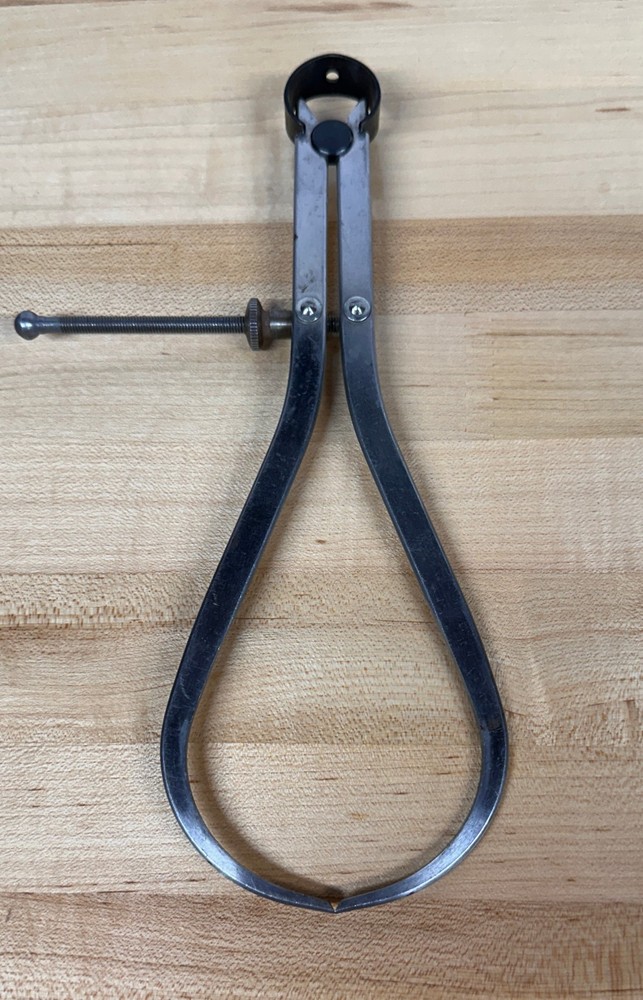 Vintage Spring Caliper Outside Measuring Tool Joint Caliper 0-8"