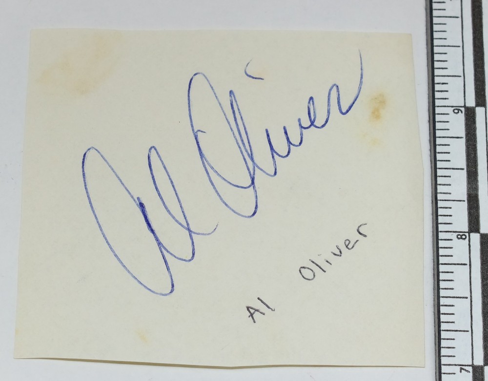 Al Oliver cut autograph
