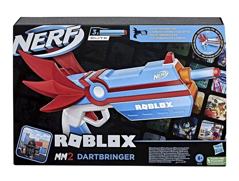 NERF Roblox MM2 Dartbringer Blaster Toy for Video Gamers - Includes Game Code