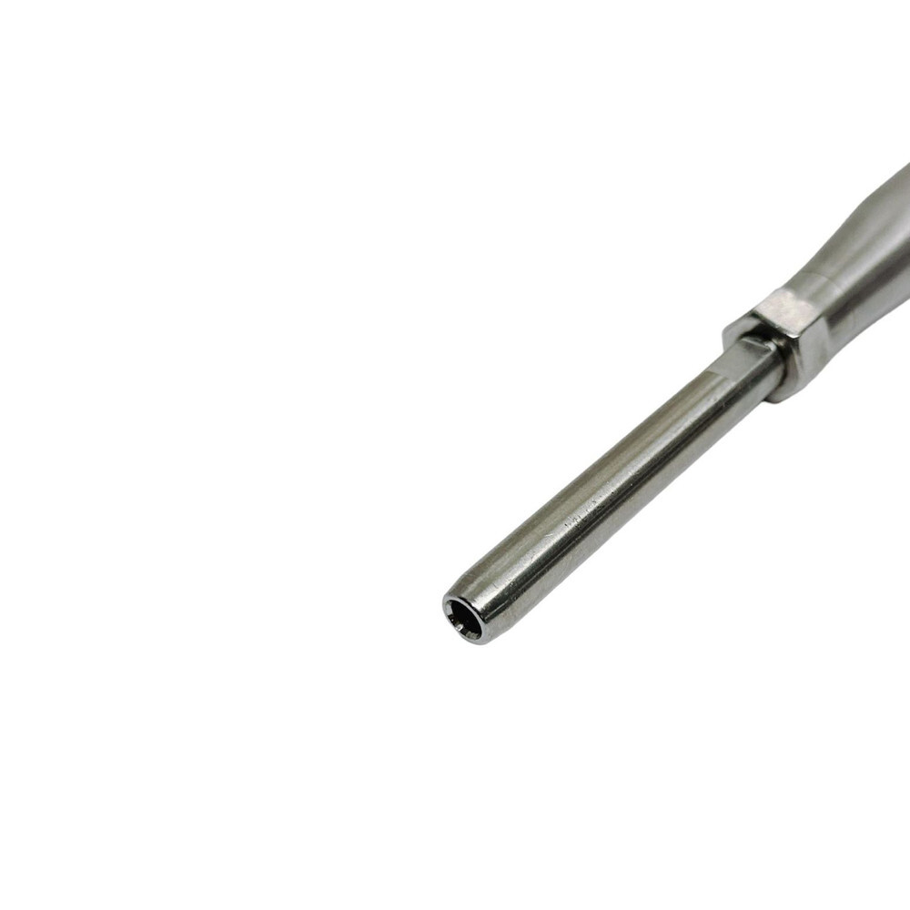 3/8" Thread Swage Stud & Stud Pipe Turnbuckle 1/4" Cable Stainless Steel