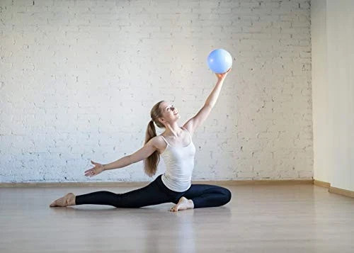Small Exercise Ball for Between Knees, 6 inch Pilates with 6 inch, blue