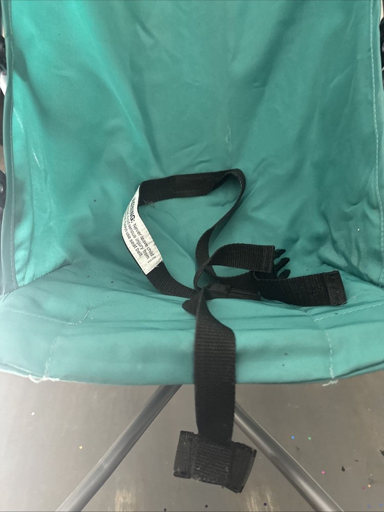 COSCO STROLLER 'umbrella' type foldable two-tone turquoise/blue shade
