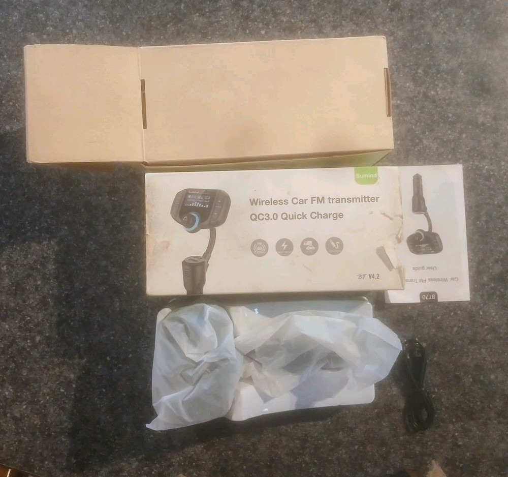 Wireless Car FM Transmitter Qc3.0 Quick Charge