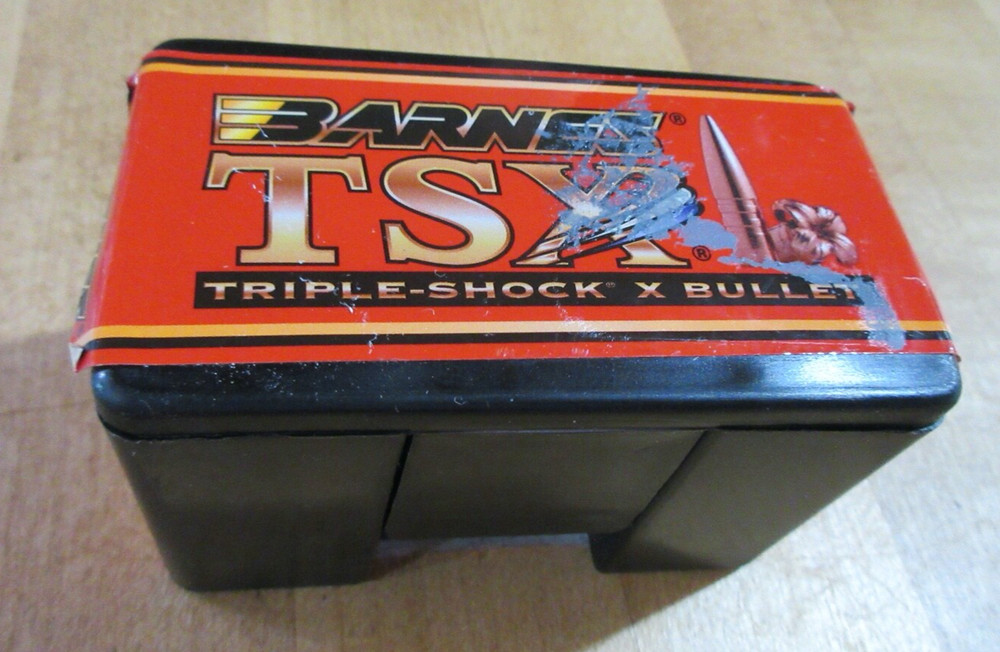 Empty Ammo Box Barnes TSX 30 Cal .308 Plastic Bullet box. (w18)