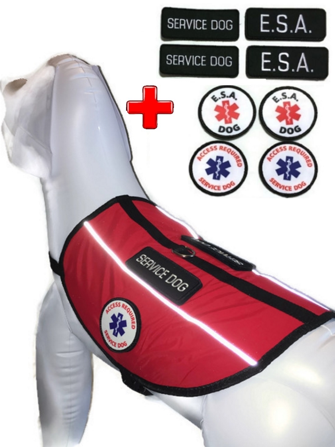 Service Dog Harness Support Animal Dog ESA Vest with Patches ALL ACCESS CANINE™