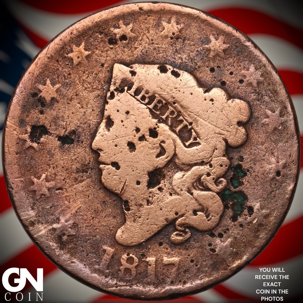 1817 Coronet Head Large Cent A8708
