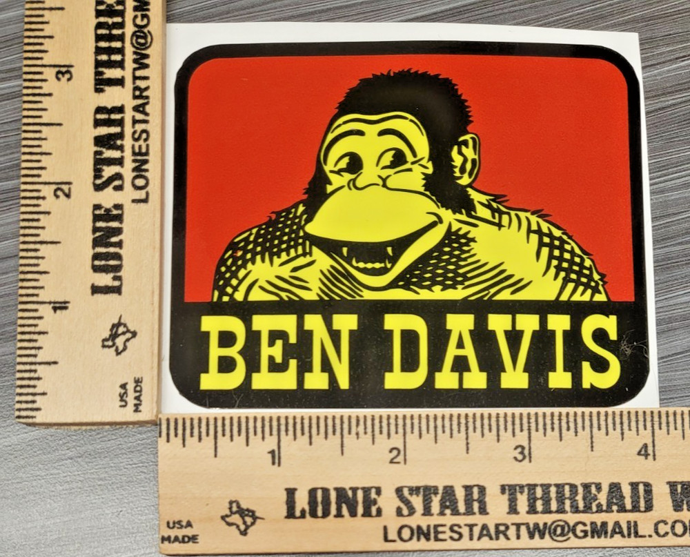 LAMINATED BEN DAVIS APPAREL STICKER