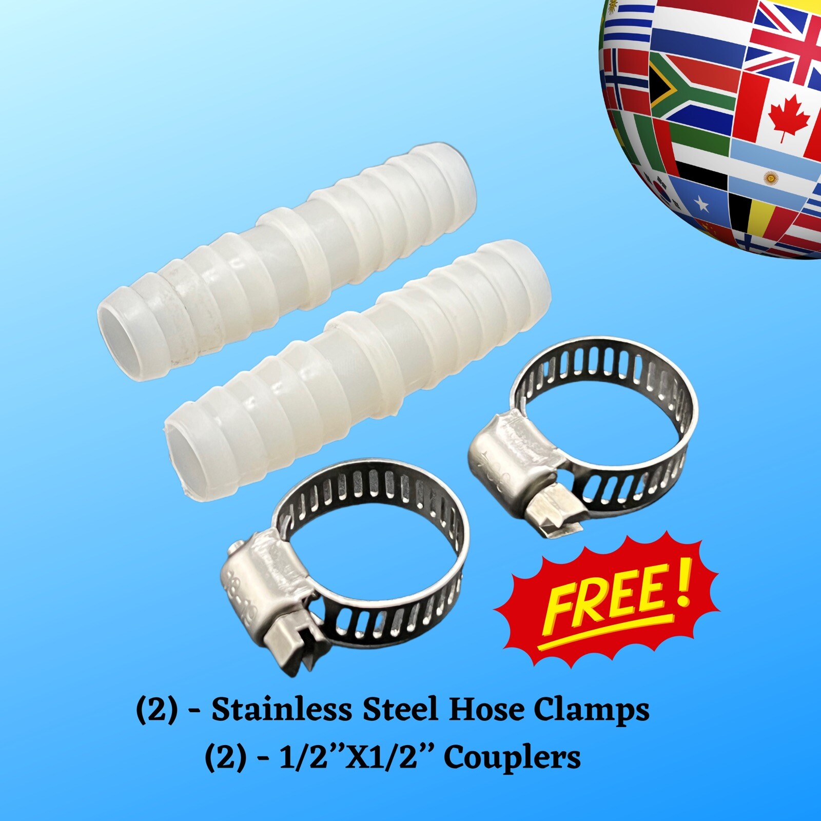 100ft - 1/2'' ID - Self-Sinking Weighted Air Hose Aeration Air Line Tube Roll