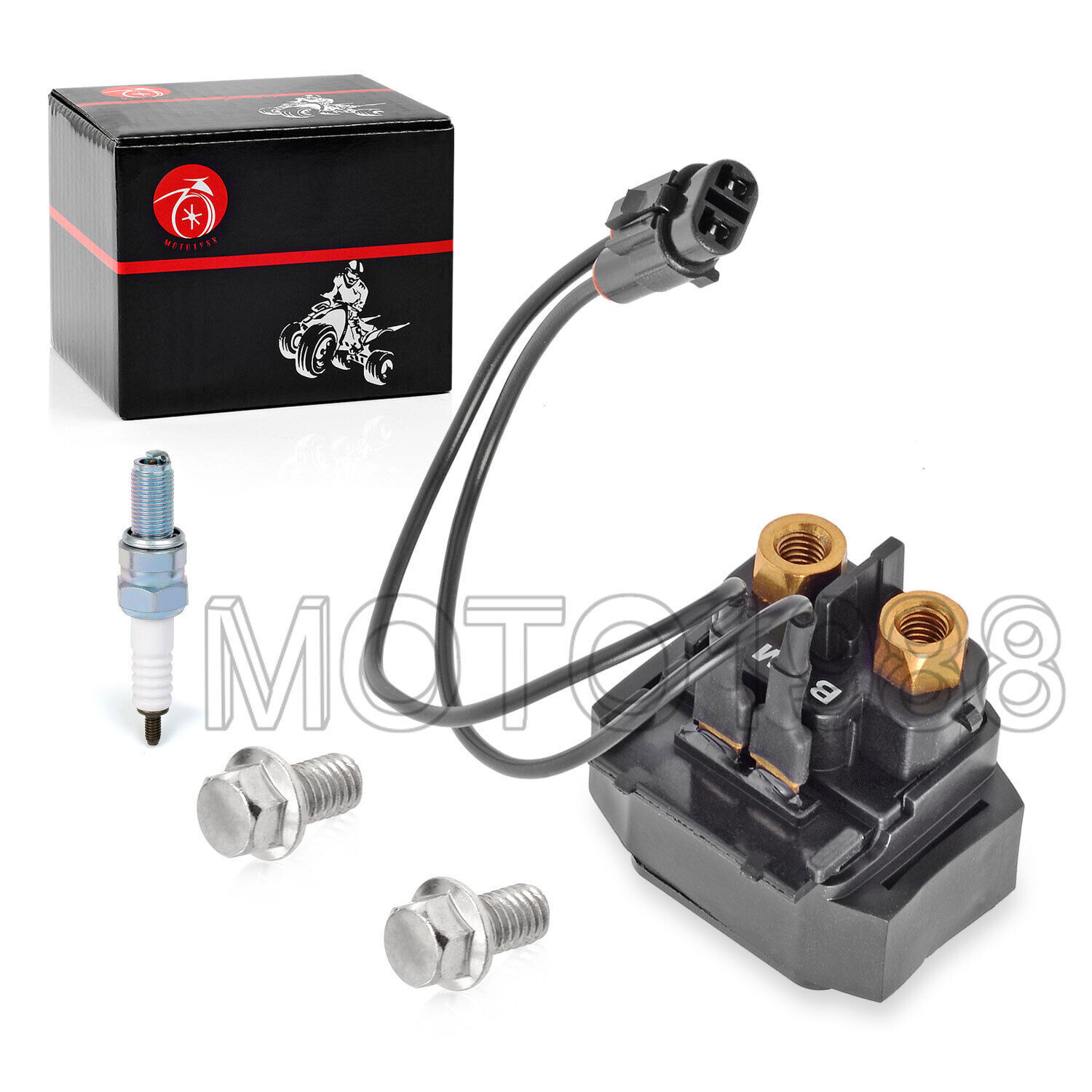 Starter Relay Solenoid w/Spark Plug for Yamaha Grizzly 600 YFM600 1999 2000 2001