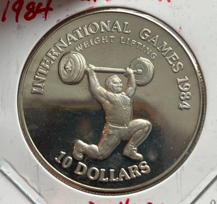 1984 Liberia $10 10 Ten Dollars - Proof L2