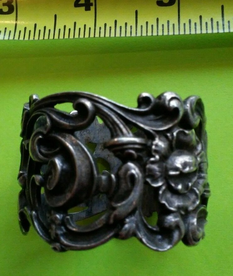 Old Sterling Napkin Ring 1-3/4" Diameter Inscribed