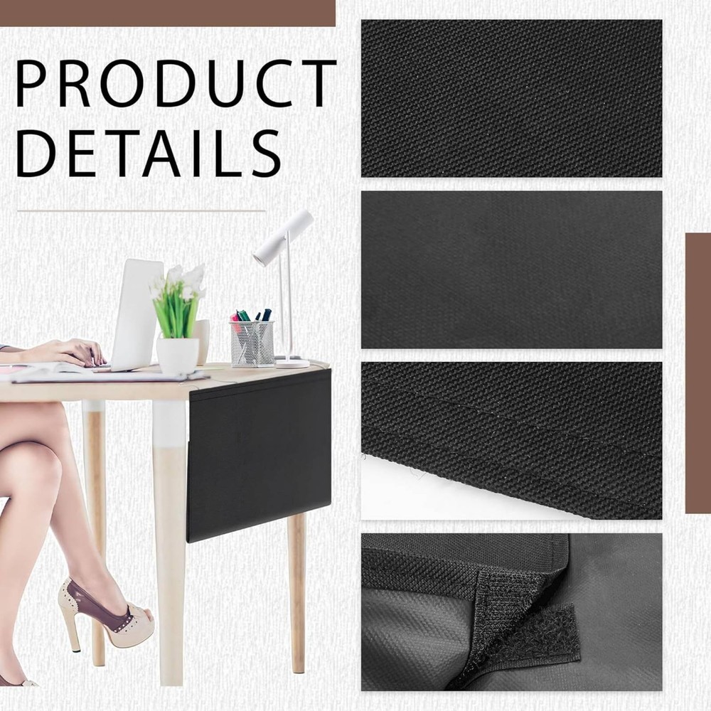 Desk Modesty Panel Wire Organizer Long-Lasting Oxford Material