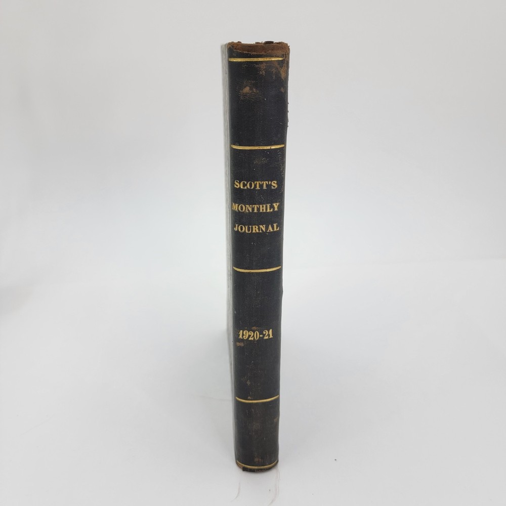 Scott's Monthly Journal Stamps Coins 1920 - 1921 Hardcover book