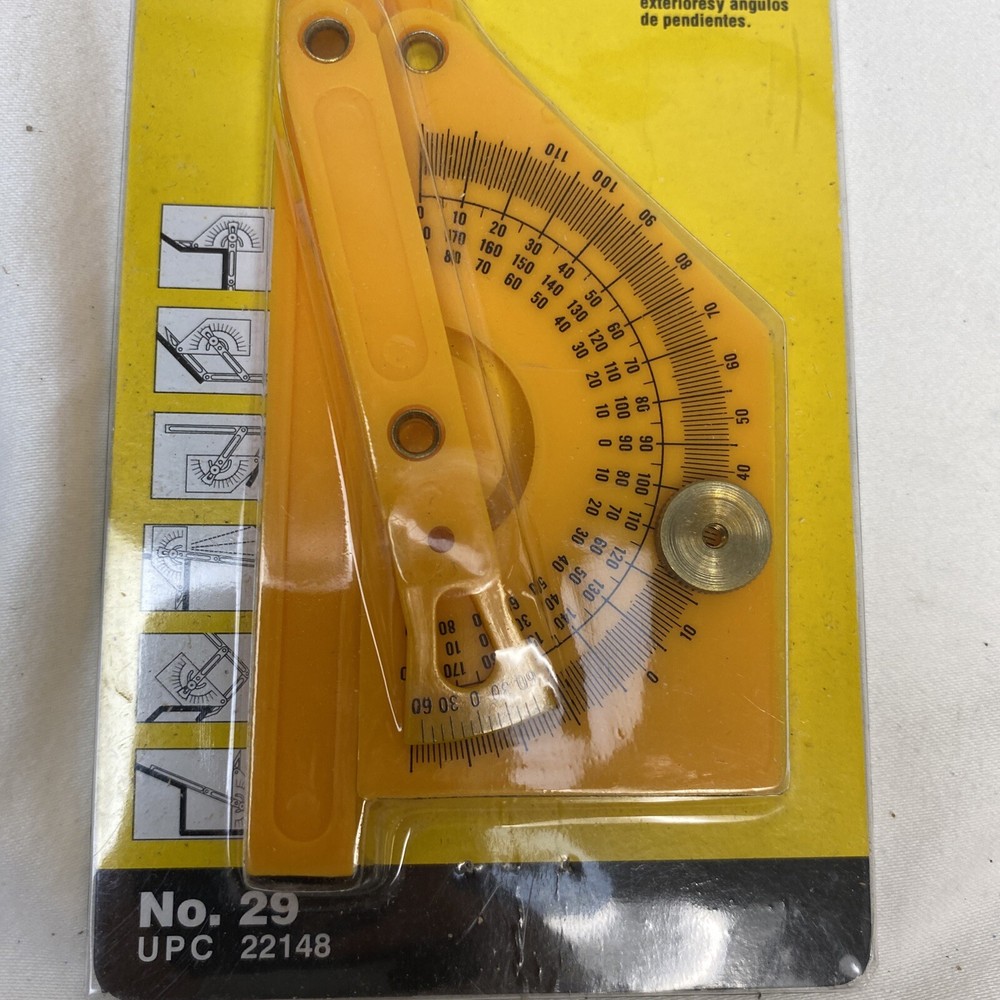 NEW Sealed General Tools Precision Protractor No. 29 Ultra Rule and Angle Finder