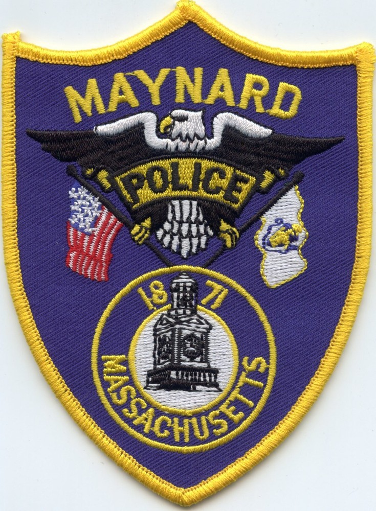 MAYNARD MASSACHUSETTS State Flag POLICE PATCH