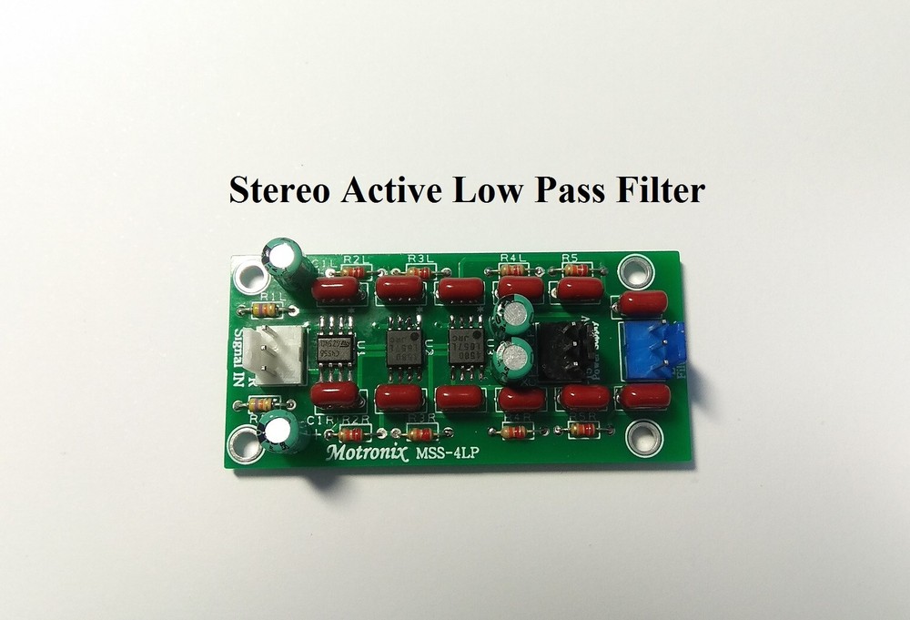 Low Pass 6/12/18/24 db  Stereo Active Filter module MSS-4LP