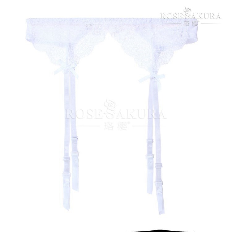 Rose Sakura Ladies Plain Color 4 Strap Lace Belt Garter Belts Suspender #0303