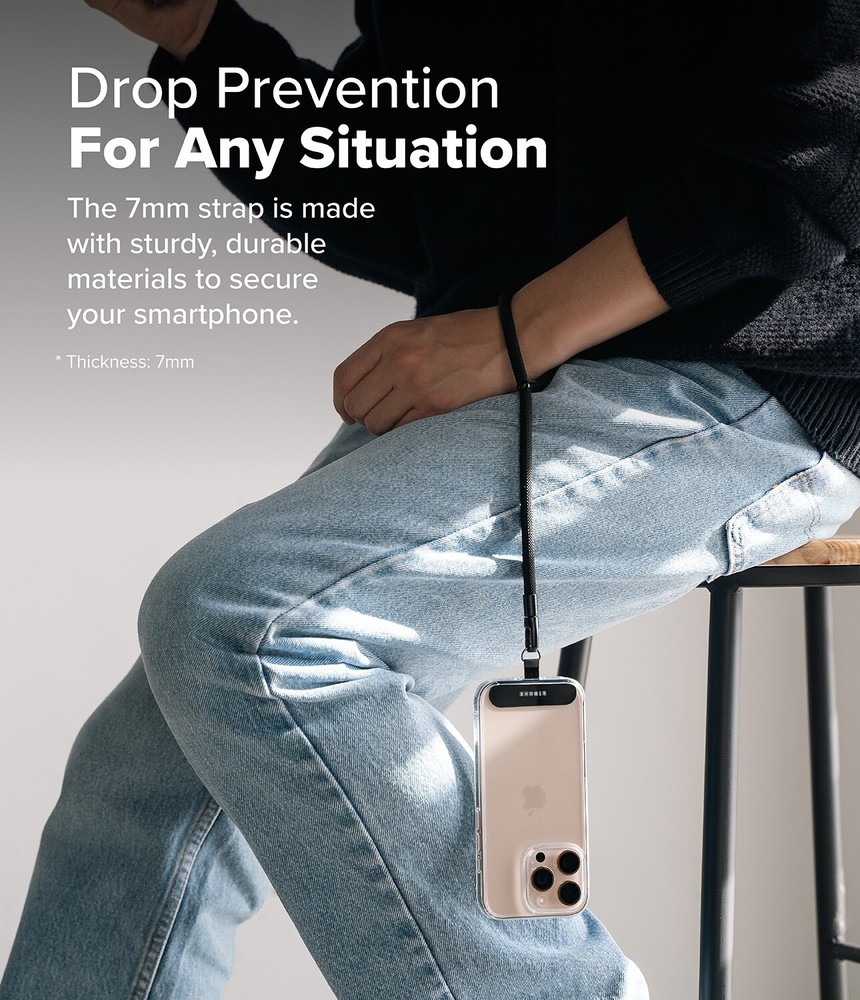 For Universal Phone Strap | Ringke [Holder Link Flow] Durable Strap with Holder
