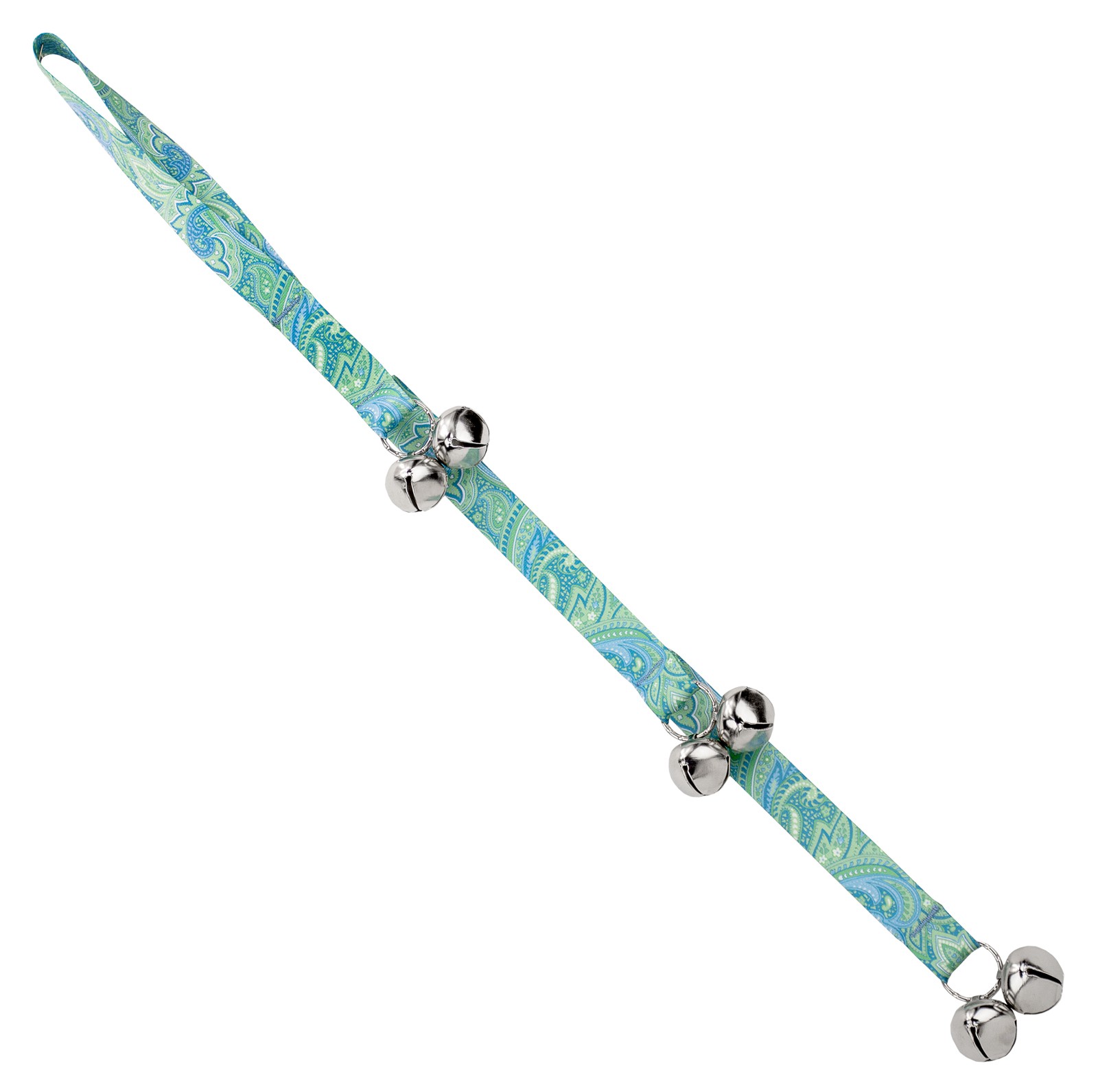 Country Brook Petz® Dog Potty Training Bells - Green Paisley