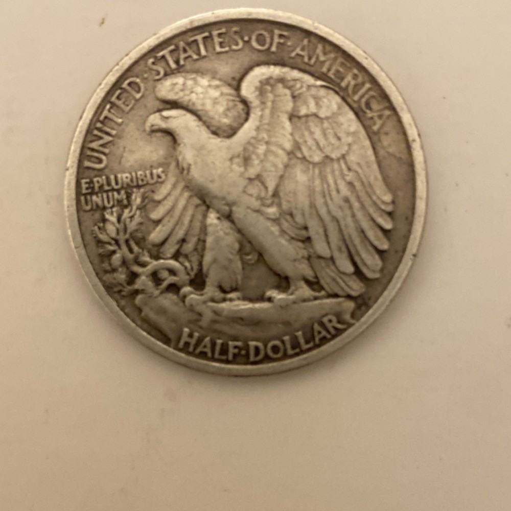 Liberty Walking Silver Half Dollar 50C Reverse Eagle Design