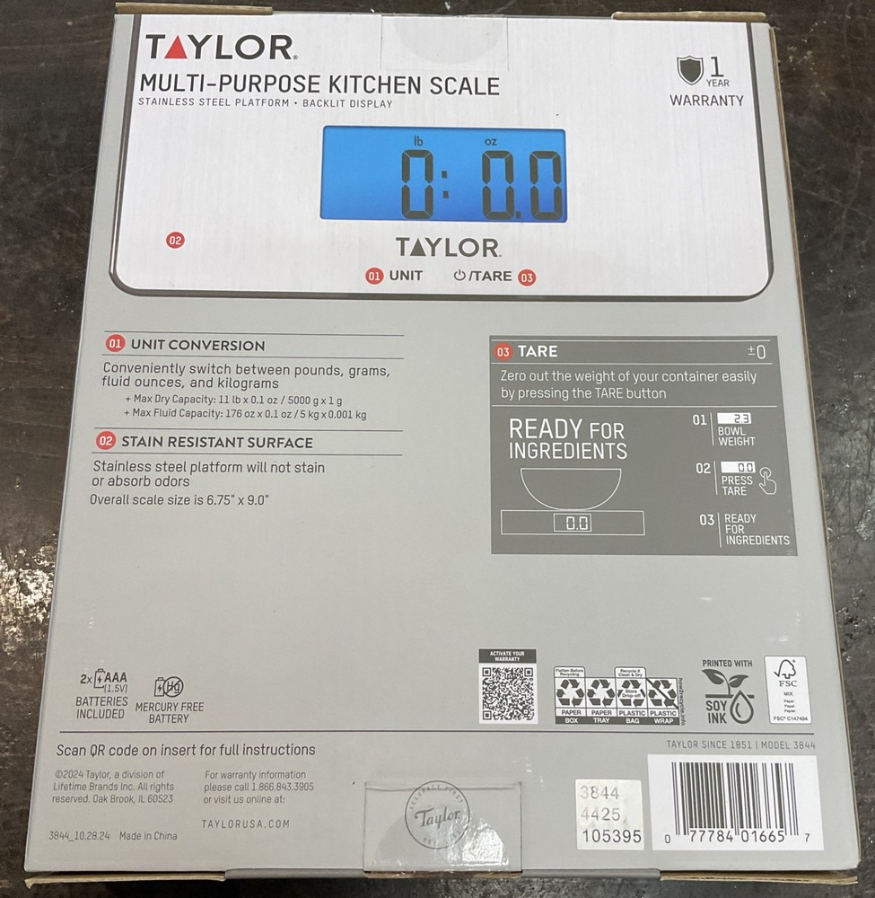 Taylor Multi-purpose Kitchen Scale 3844