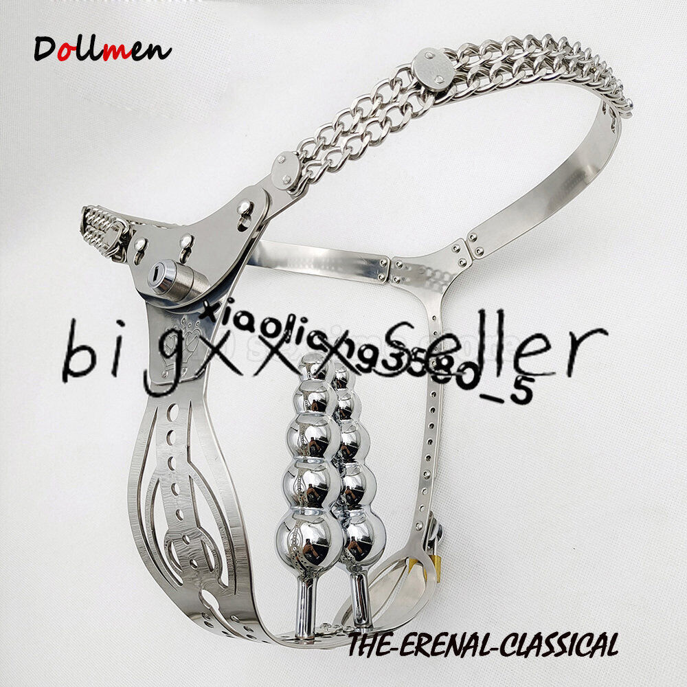 Stainless Steel Chasity Lock Belt Binding Restrictive Adjustable Hollow Pants