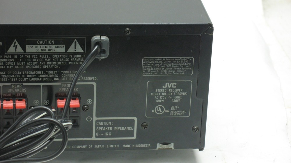 JVC RX-5020VBK Stereo Receiver - Tested