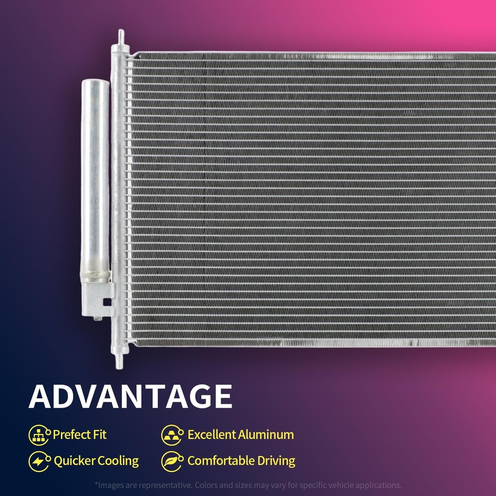 A/C Condenser | Compatible with Chrysler 200 2016-2015