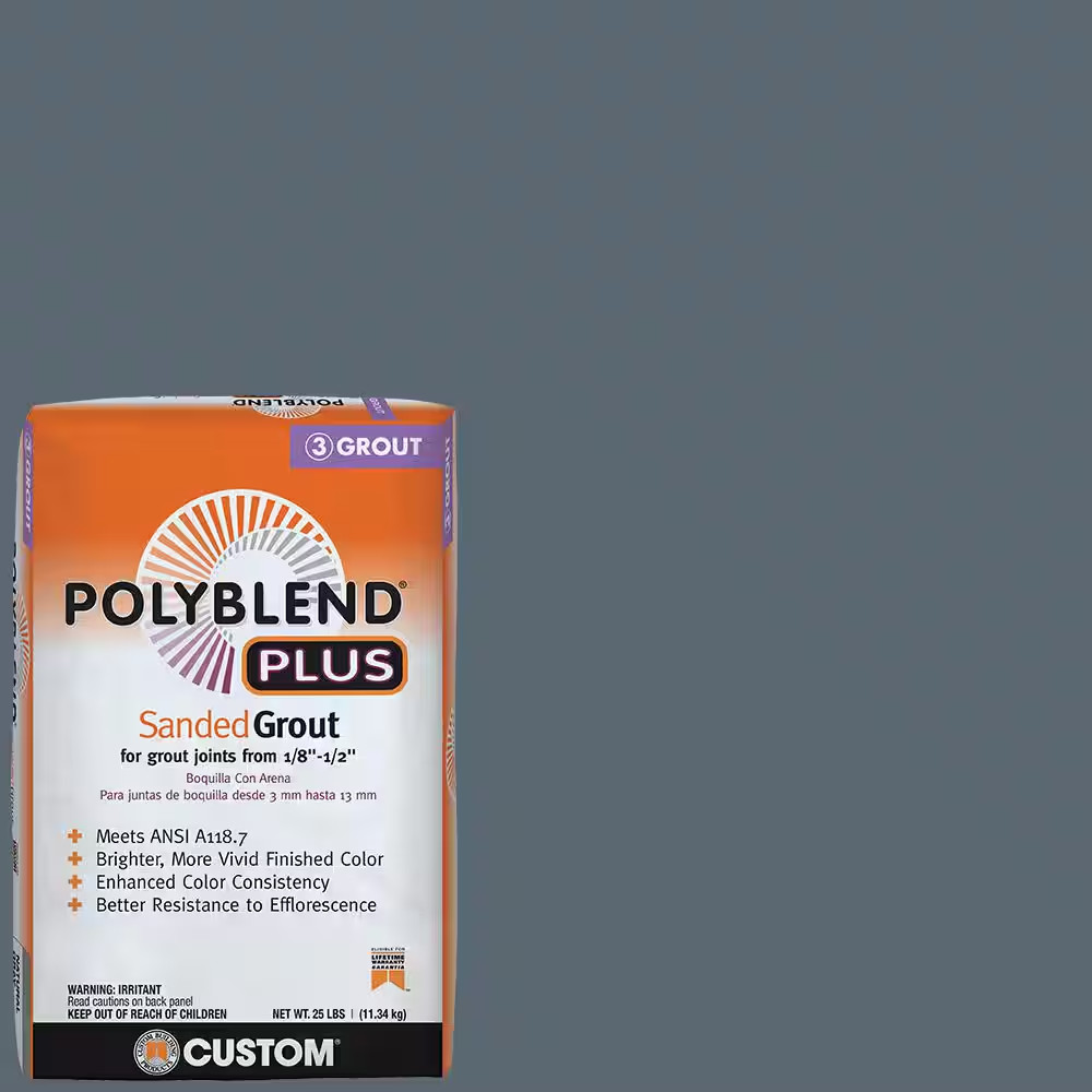 Polyblend plus #645 Steel Blue 25 Lb. Sanded Grout