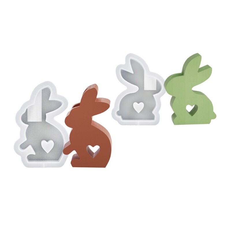 Candlestick Silicone Mold Easter Rabbit Holder Molds Home Decorations