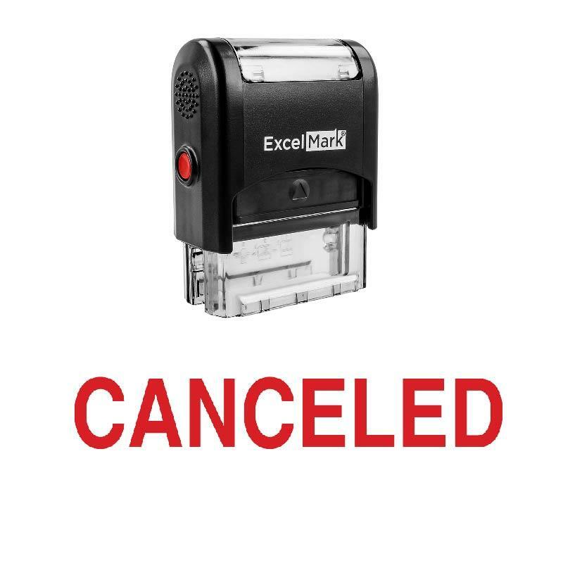 CANCELED Stamp - Self-Inking / Red