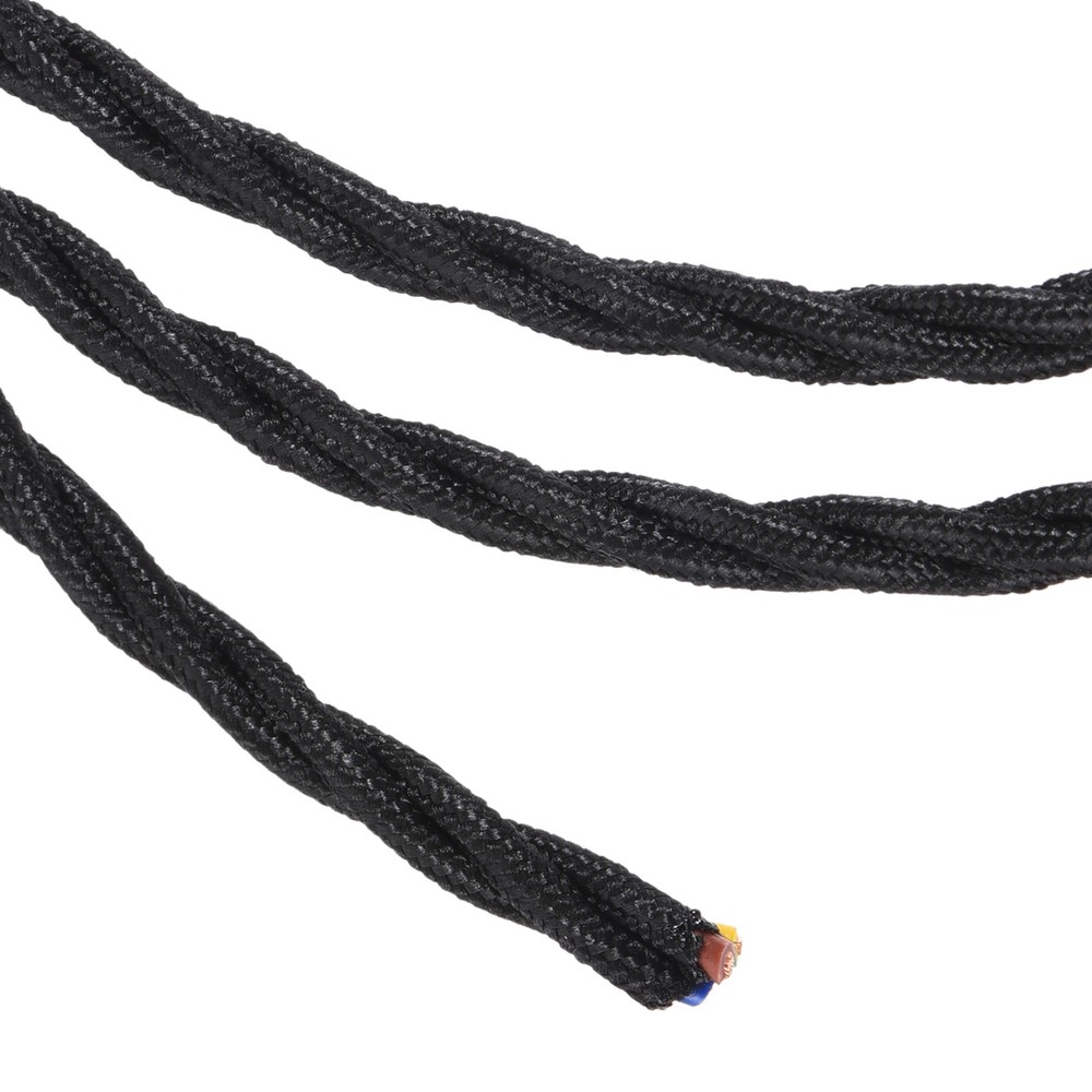 1Pcs Twisted Cloth Covered Electrical Wire 3 Core 18AWG 5M