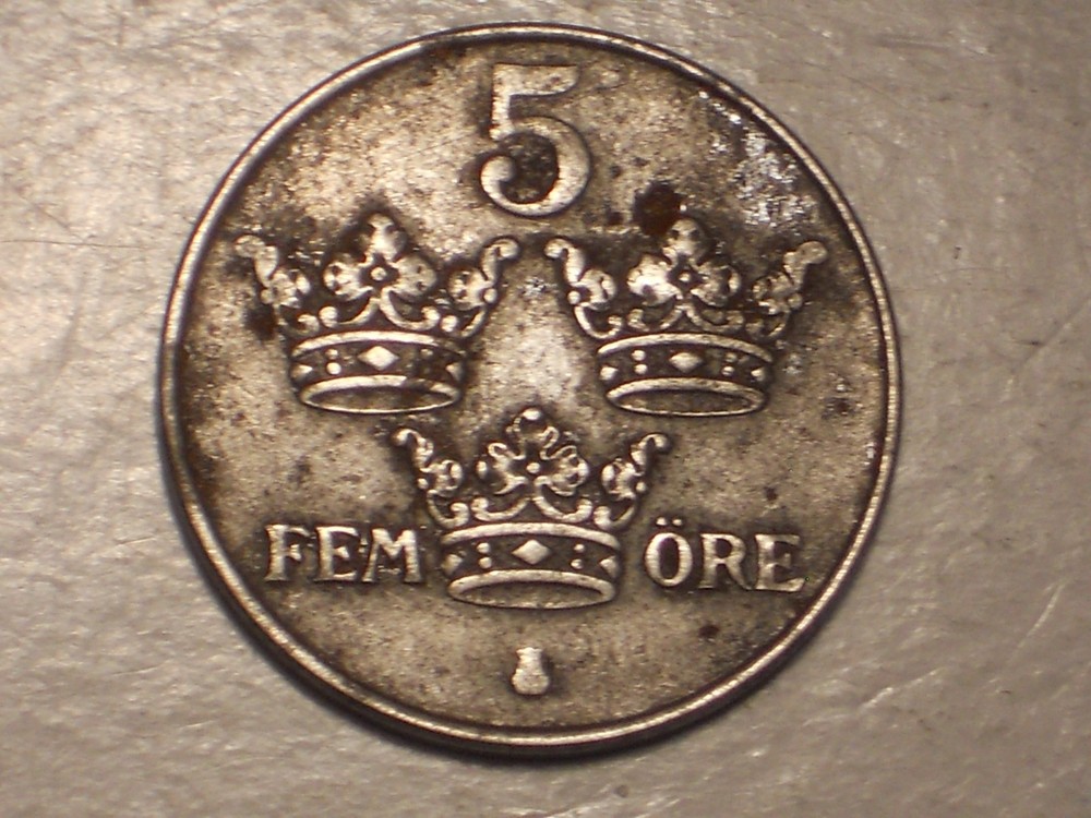 1949 Denmark 5 ORE (VF & Attractive)
