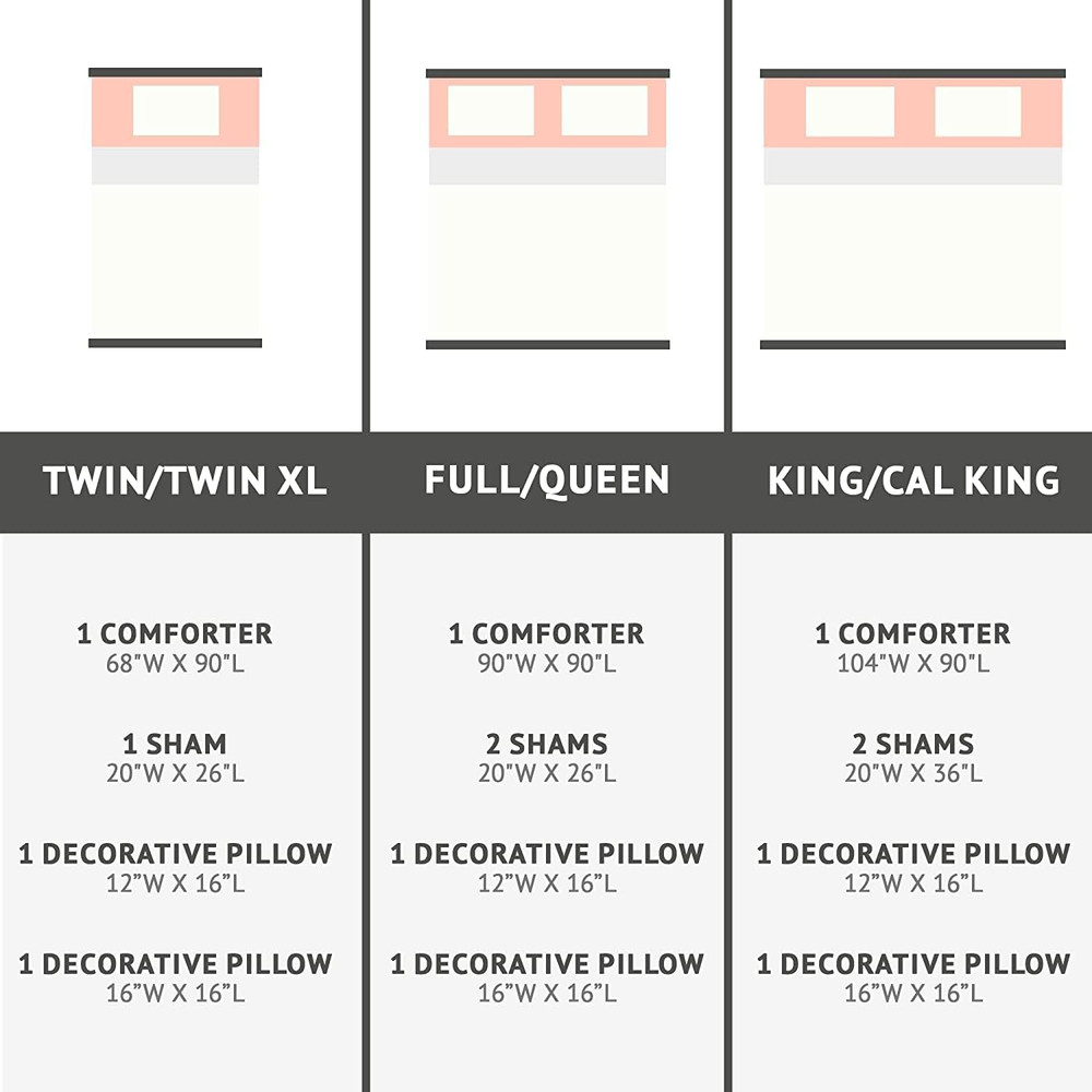 Raina King/Cal King Comforter Set, Soft Microfiber, Modern Geometric Metallic Be