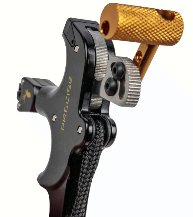 Precise 4-Finger Bow Release w/ Strap, 360° Rotating Caliper, Thumb Trigger
