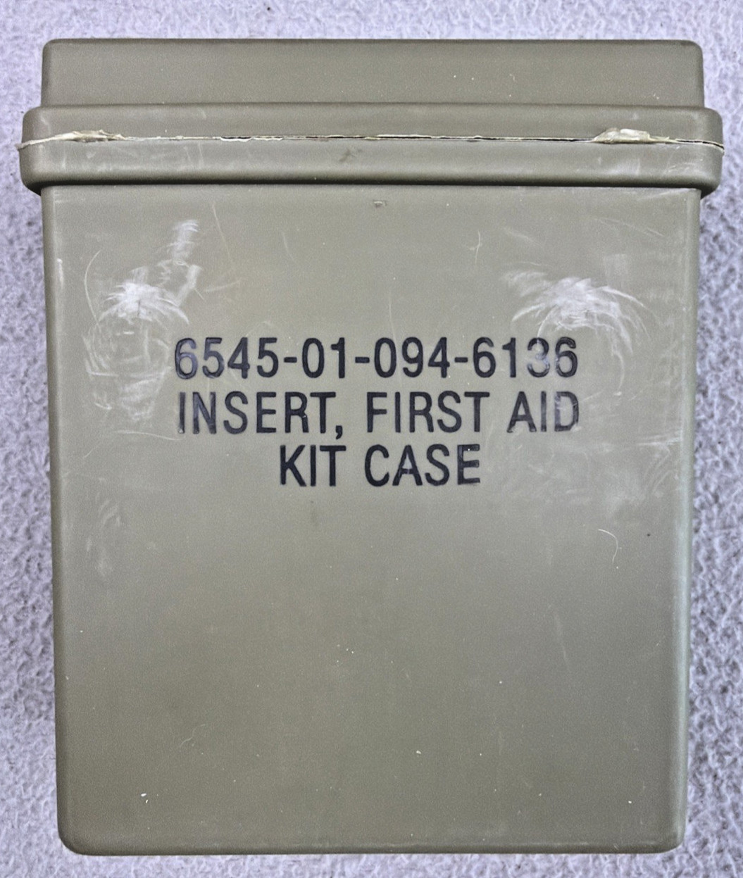 Vintage Military First Aid Kit Case And Contents 6545-01-094-6136