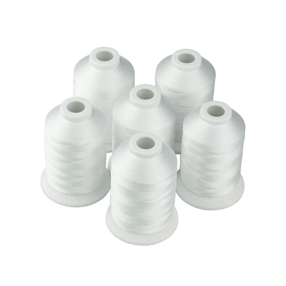 Simthread Value Pack Bundle Add-ons | Madeira 120 Colors Kit & 6 White Machin...